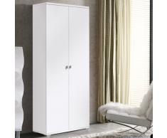 Meuble à chaussures Armoire à chaussures blanc avec 11 étagères (44 paires) -PEGANE-