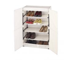 Wenko 64010100 Armoire à Chaussures, 15 Paires 61x32x90 cm Butterfly