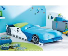Demeyere 203893 Grand Prix Lit Voiture Extensible MDF Bleu 101,5 x 209 x 40,5 cm