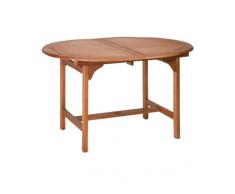 Siena Garden 657022 Nassau Table Extensible Eucalyptus/Acier Galvanisé 120/170 x 100 cm