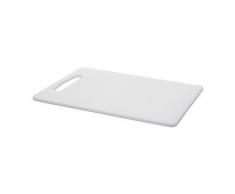 Planche à découper, blanc, taille 34x24 cm, Résiste au lave-vaisselle, Plastique polyéthylène