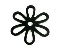 Yoko Design 1206 Dessous de Plat Magnétique Silicone/Platine Noir 16 x 14,30 x 0,9 cm