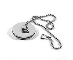 Ultra Finishing Bouchon pour baignoire avec chaînette Chrome 4,4 cm