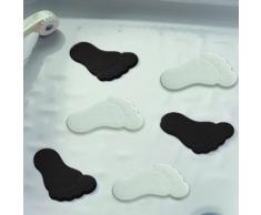 Ridder 695900-350 Mini Tapis de Douche/Baignoire Motifs Antidérapants Caoutchouc Synthétique Blanc/Noir XXS