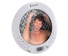 RADIO DE DOUCHE SALLE DE BAINS AM/FM ETANCHE AVEC MIROIR