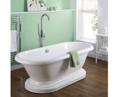HUDSON REED - Baignoire Ilot Ovale Sur Socle 180 x 80cm Acrylique 185L