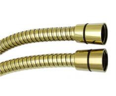 Triton Tuyau de douche anti-torsion Or 1,25 m