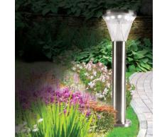 Lampe solaire de jardin 13 LED avec fixation au sol ou au mur