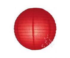 Lampion boule chinoise rouge 30 cm
