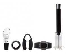 Yoko Design 1280 Coffret Sommelier Métal/Plastique Inox/Noir 23,5 x 18,5 x 5,6 cm