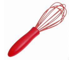 De Buyer 2609.23 Fouet de Cuisine Rouge - Fils Inox Siliconés - L. 23 cm