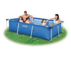 Intex - 58980Fr - Piscine - Piscinette Metal Frame 2,60 X 1,60 X 0,65 M - Tubulaire Métal Rectangulaire