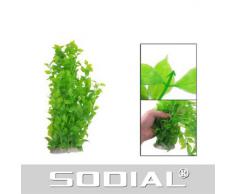 SODIAL(R) 40cm Vert herbe/plante aquatique artificielle en plastique Decoration pour aquarium