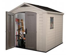 Keter 12SYDNEY 88 Sydney Abri de Jardin en PVC Résine Beige et Marron 257 x 255 x 243 cm