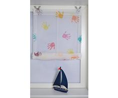 Store bateau avec oeillets - sans perceuse - Multicolore - environ 45 x 130cm