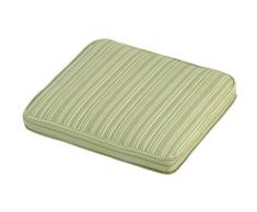 IM Leisure Coussin rectangulaire à rayures en matières mixtes Vert Grande taille