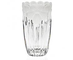 Vase, vase en cristal, collection "NANA", 15 cm, fait à main, transparent, cristal, style moderne (GERMAN CRYSTAL powered by CRISTALICA)