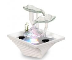 Zen'Light SCFV2FW Flower Fontaine d'Intérieur Blanc 24 x 24 x 27 cm
