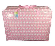Super grand sac de rangement de 115 litres. Flamants roses modèle. Toy sac, le lavage et le sac à linge