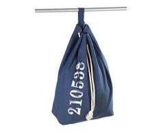 Wenko 62041100 Sailor Sac à Linge Bleu Dimensions 40,0 x 30,0 x 4,0 cm