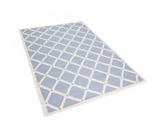 Tappeto rettangolare azzurro - Tappeto moderno di design - 140x200cm - DALI