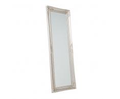 Specchio moderno da parete con cornice in color argento - 50x140cm - BELLAC