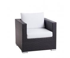 Sedia da giardino in rattan - Poltrona da giardino con cuscini - XXL