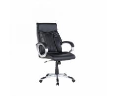 Sedia da ufficio in ecopelle nera - Sedia da gaming - TRIUMPH
