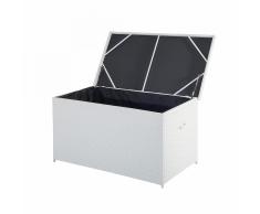 Cesta da giardino in rattan bianco - 160 cm - MODENA