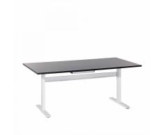 Tavolo scrivania nero-bianco motorizzato regolabile in altezza - 180 x 90 cm - LIFT