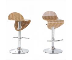 Sgabello da bar in legno marrone - LIVERPOOL