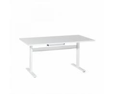 Tavolo scrivania bianco motorizzato regolabile in altezza - 160x80cm - LIFT