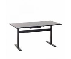 Tavolo scrivania nero motorizzato regolabile in altezza - 160x80cm - LIFT