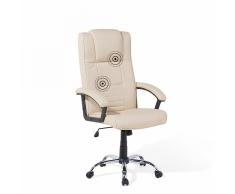 Poltrona massaggiante - Poltrona da ufficio beige - COMFORT