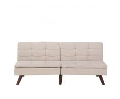 Divanoletto moderno imbottito in tessuto beige - RONNE