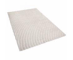 Tappeto shaggy rettangolare in tessuto color avorio - 160x230cm - ORDU