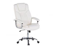 Sedia da ufficio in ecopelle beige - Sedia da gaming - ADVANCE