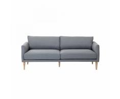 Divano imbottito in tessuto grigio chiaro - UPPSALA