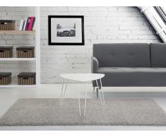 Tavolino da caffè - Tavolino basso - 60x45cm - Bianco - LILY