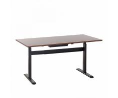 Tavolo scrivania - color noce - motorizzato - regolabile in altezza - 160x80cm - LIFT