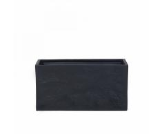 Vaso da fiori moderno in colore nero - 80x30x40cm - OULU