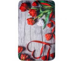 Tappetino per il bagno Love in memory foam (Rosso) - bpc living