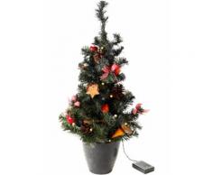 Albero di Natale artificiale con luci LED (Rosso) - bpc living