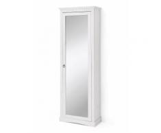 Scarpiera con specchio Napoli (Bianco) - bpc living