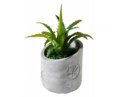 Piante grasse artificiali in vaso di cemento (Verde) - bpc living