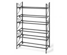 Scarpiera Johanna (set 3 pezzi) (Nero) - bpc living