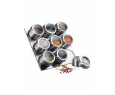 Porta-spezie magnetico (set 10 pezzi) (Argento) - bpc living