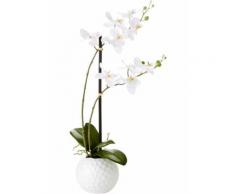 Pianta artificiale Orchidea in vaso (Bianco) - bpc living