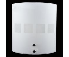 Lampada APPLIQUE luce E27 da parete Vetro arredo casa lampade 4 Quadri
