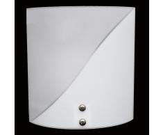 Lampada APPLIQUE luce E27 da parete Vetro arredo casa lampade taglio diagonale